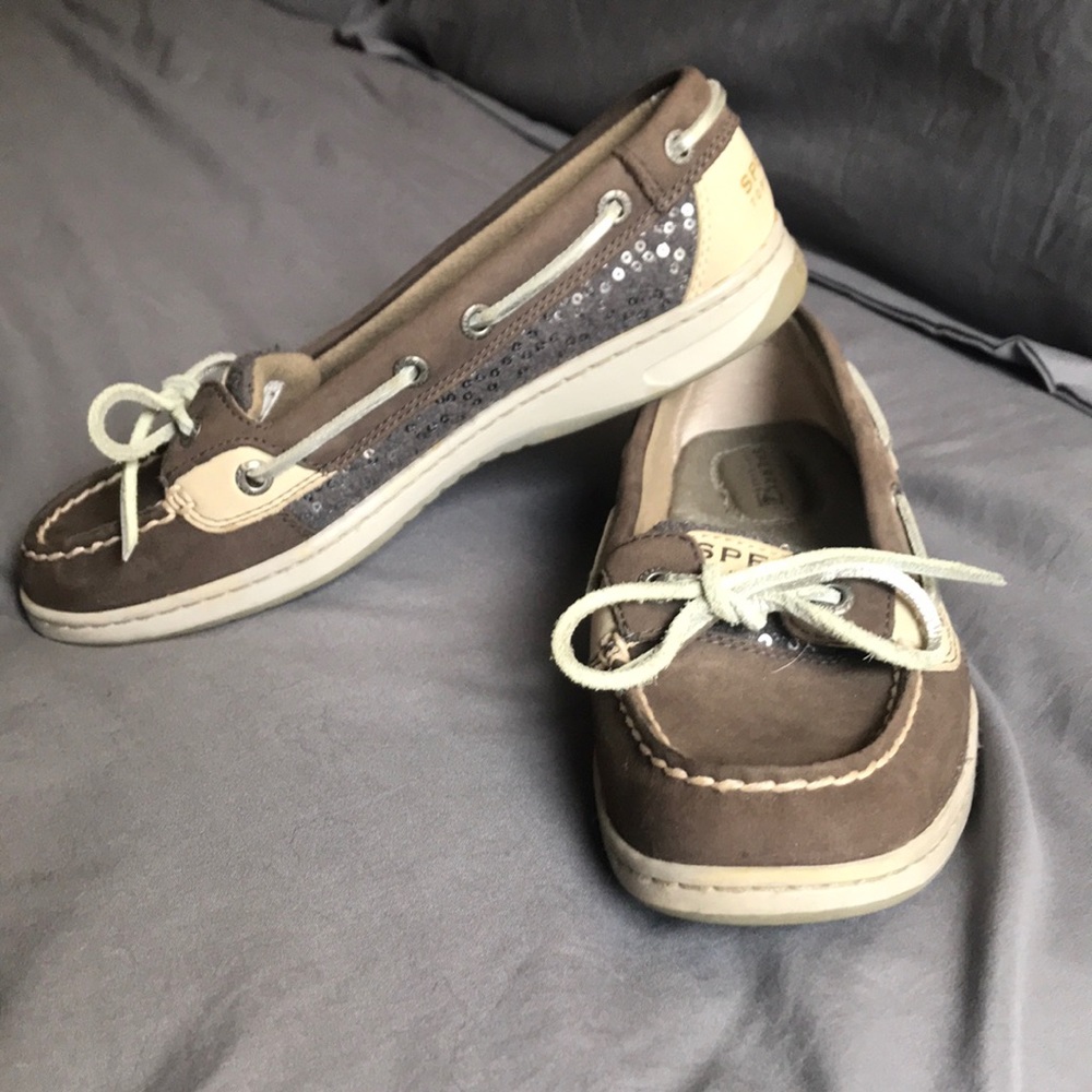 Gray Sparkle Sperry Top-Sider